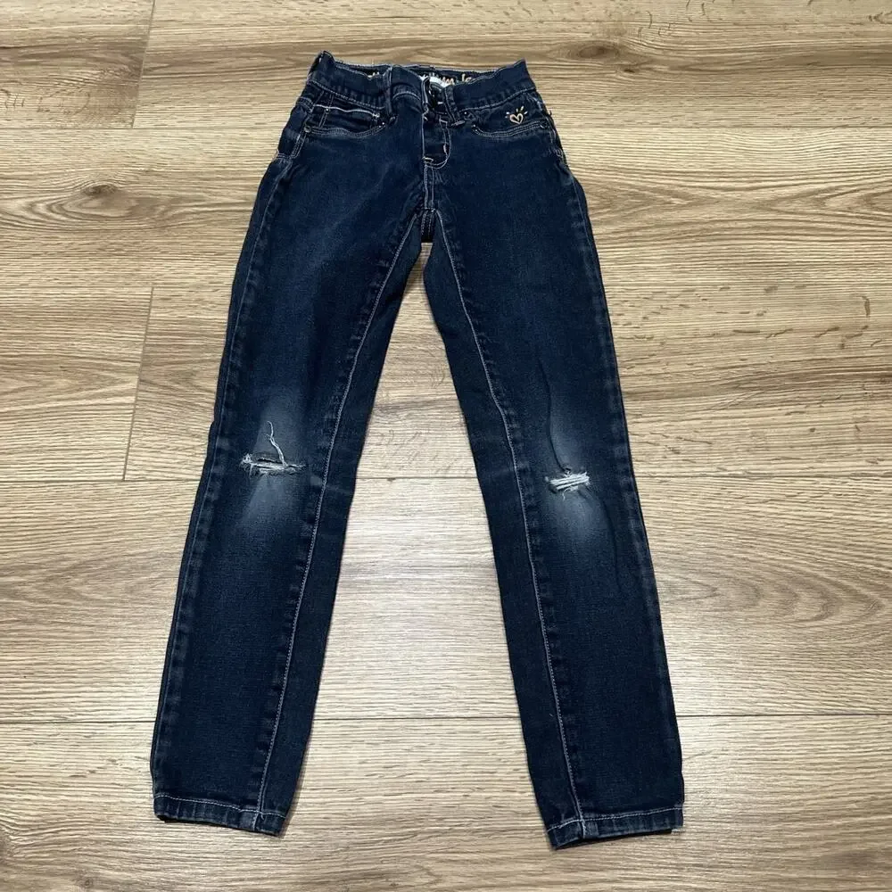 Justice Premium Jeans Girls Jegging Size 8s Simply Low Dark Wash